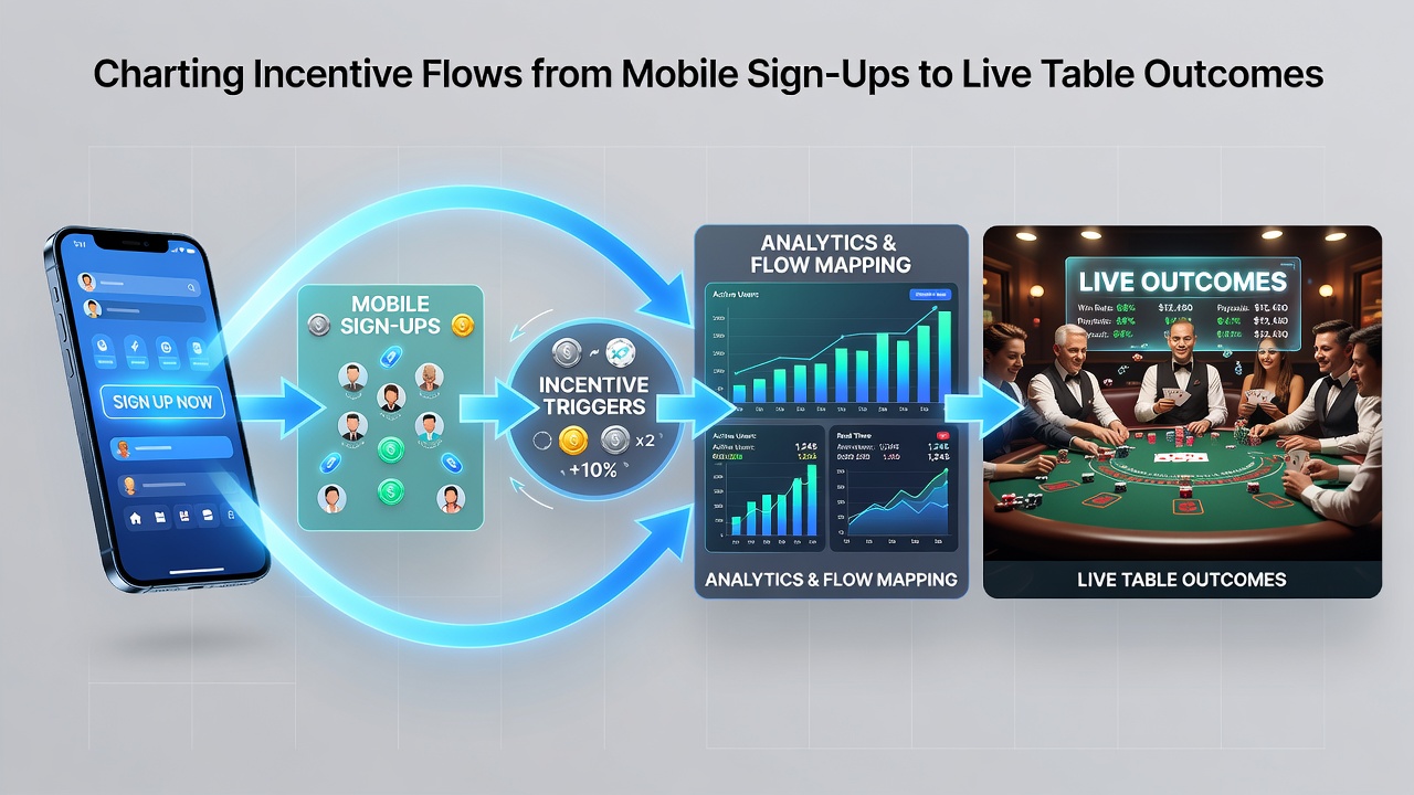 Synchronisation von mobilen Anreizen und Live-Dealer-Interaktionen