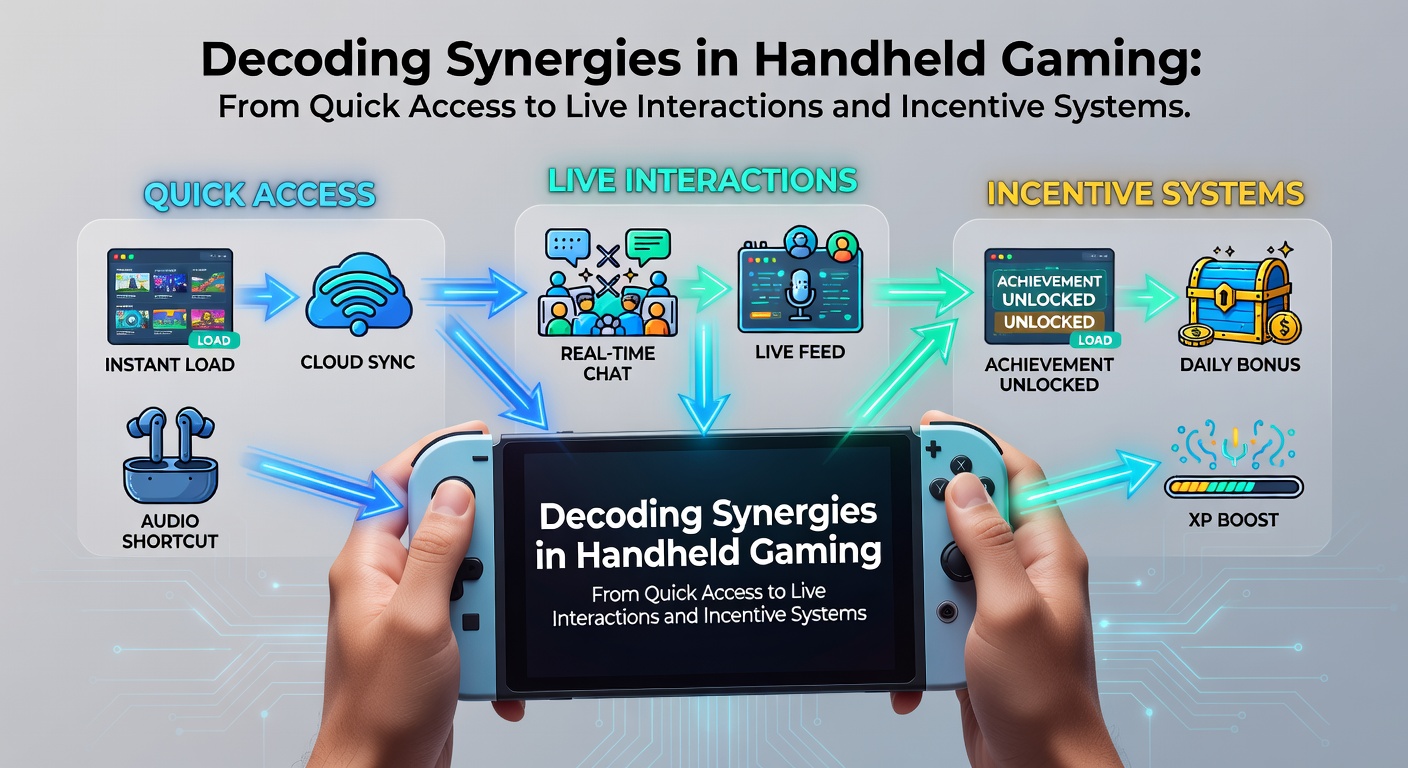 Handheld-Geräte mit schnellen Zugriffsfunktionen und Live-Interaktionen in mobilen Spielen