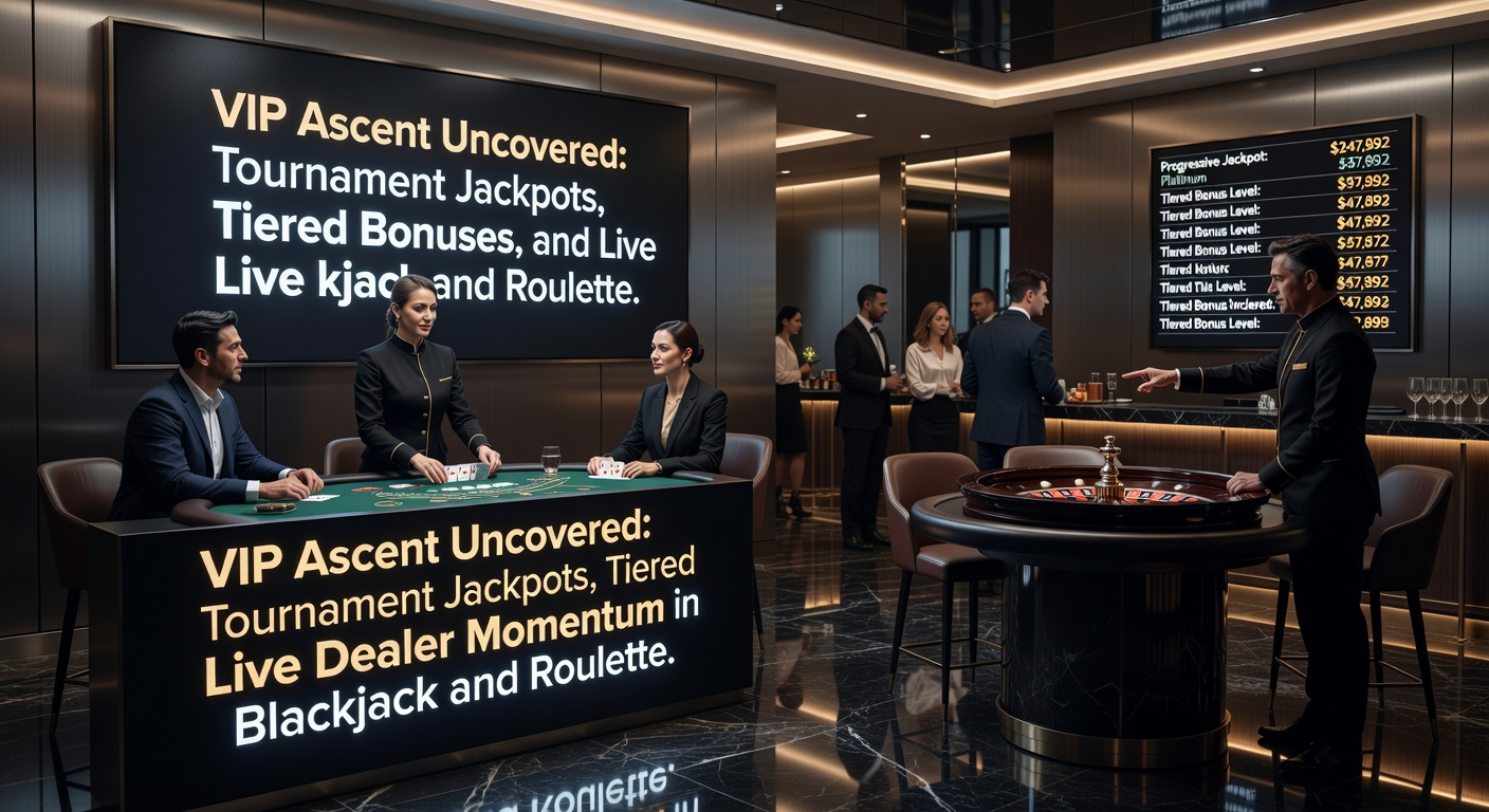 VIP-Spieler bei einem Live-Blackjack-Turnier mit aufsteigenden Jackpots und dynamischen Dealer-Interaktionen
