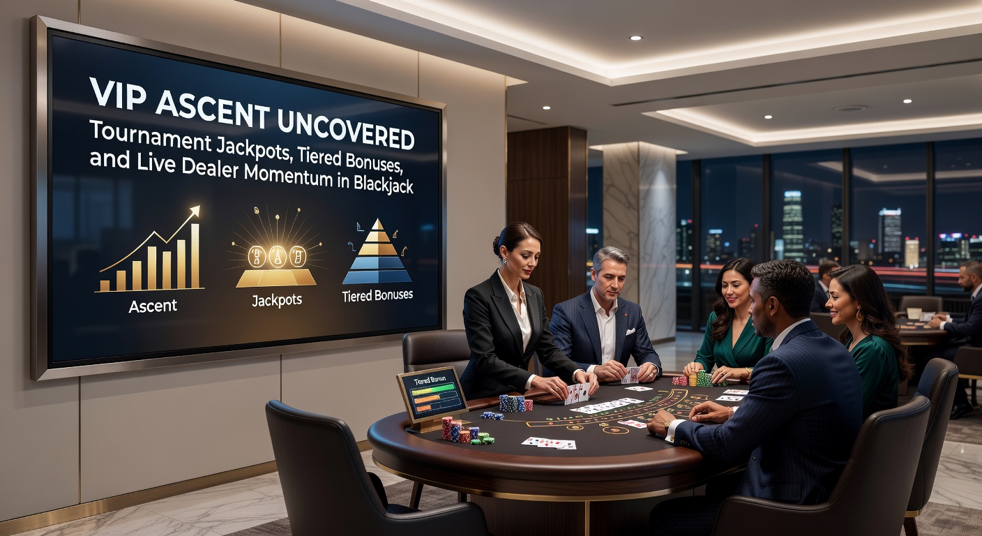 Detaillierte VIP-Stufenleiter mit gestaffelten Boni, Turnier-Jackpots und Live-Roulette-Tisch in Aktion